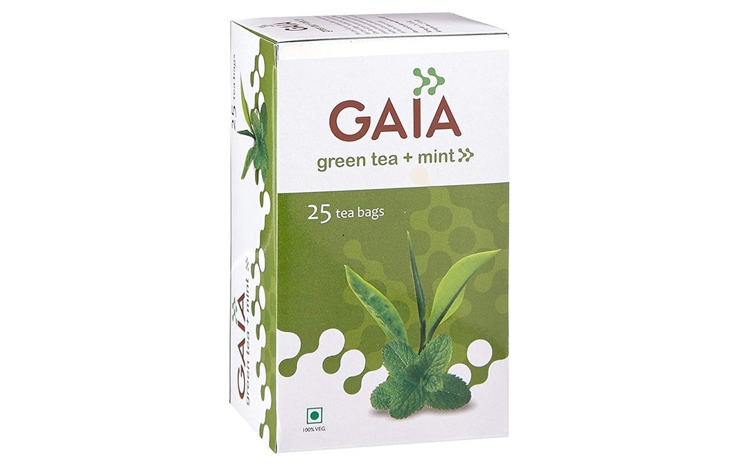 Gaia Green Tea + Mint    Box  25 pcs
